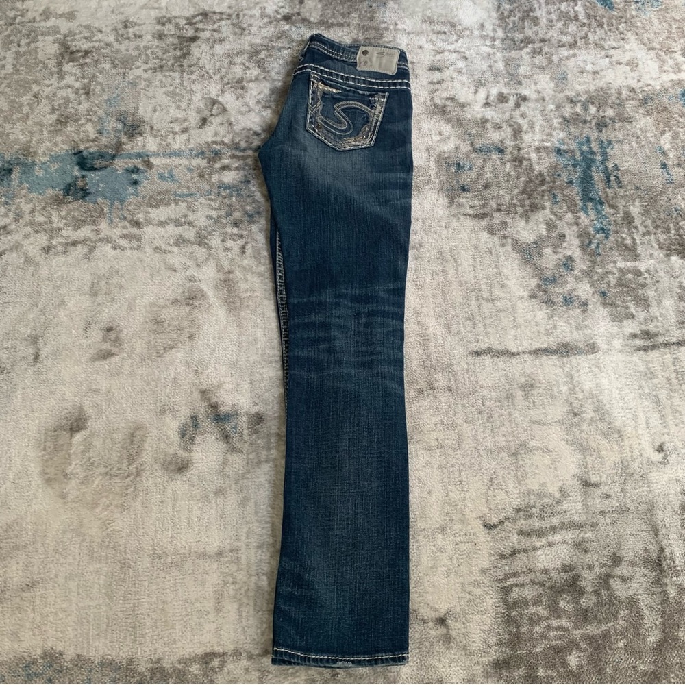 SILVER JEANS CO Suki Straight Leg Jeans | Low Rise | Size 26 /32 - Picture 14 of 16